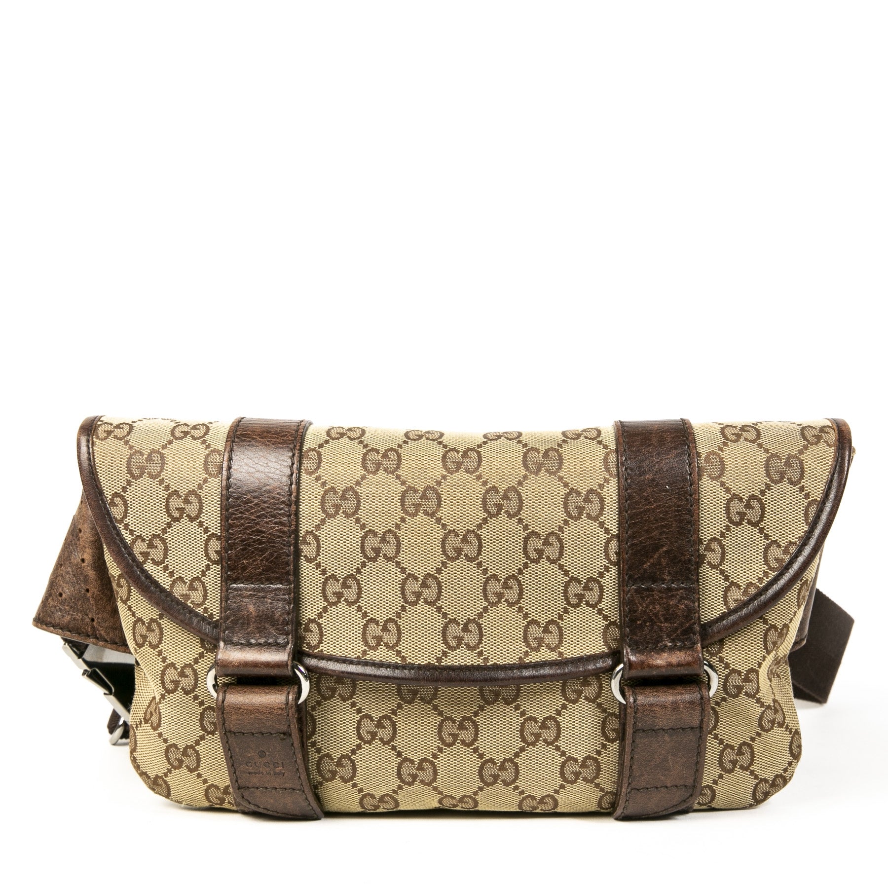 Gucci Bruine Monogram Canvas Heuptas