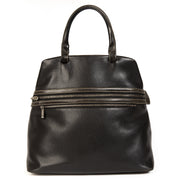 Deux De Delvaux Black Top Handle Bag