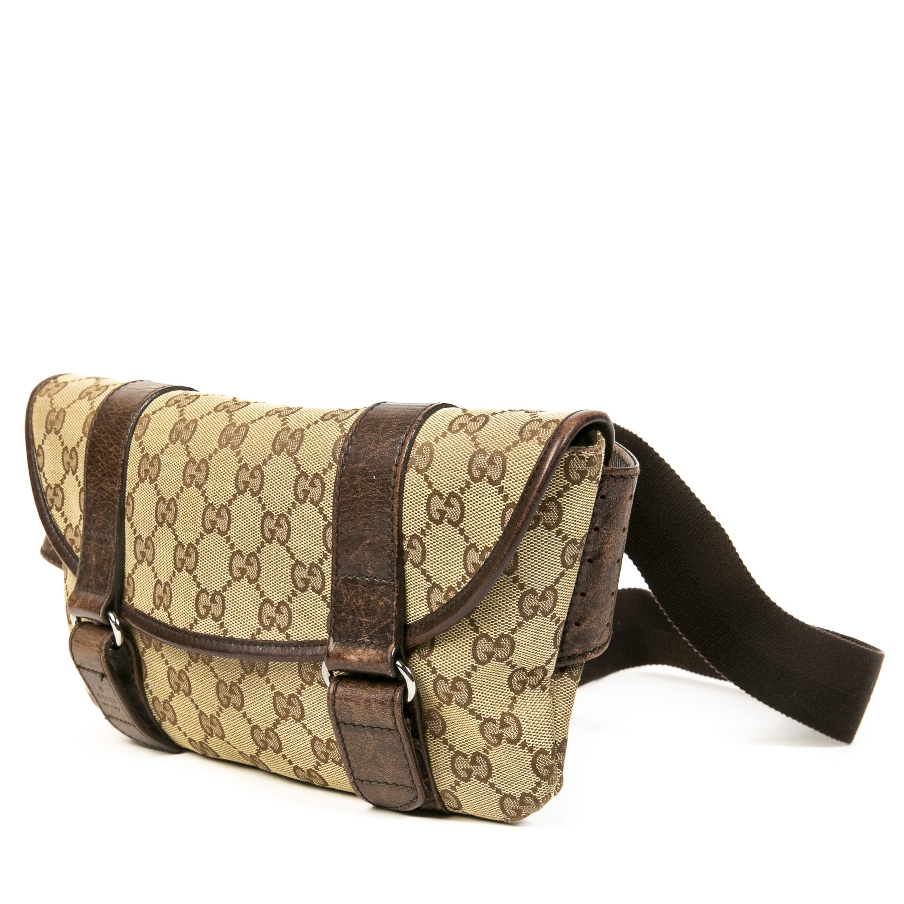 Gucci Bruine Monogram Canvas Heuptas