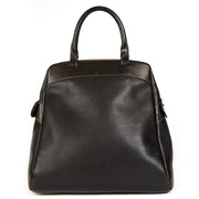 Deux De Delvaux Black Top Handle Bag