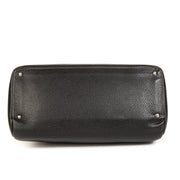 Deux De Delvaux Black Top Handle Bag