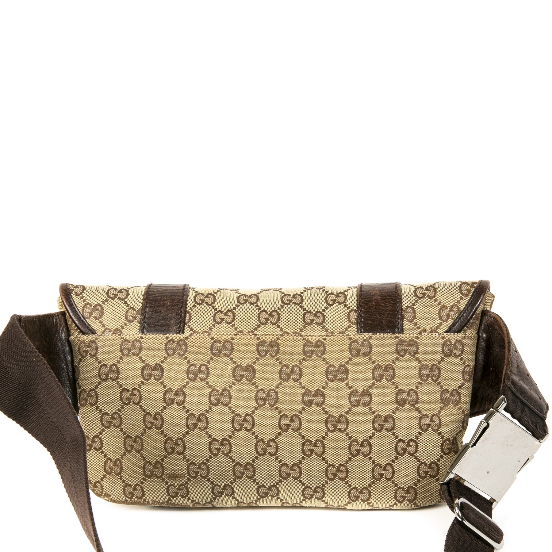 Gucci Bruine Monogram Canvas Heuptas