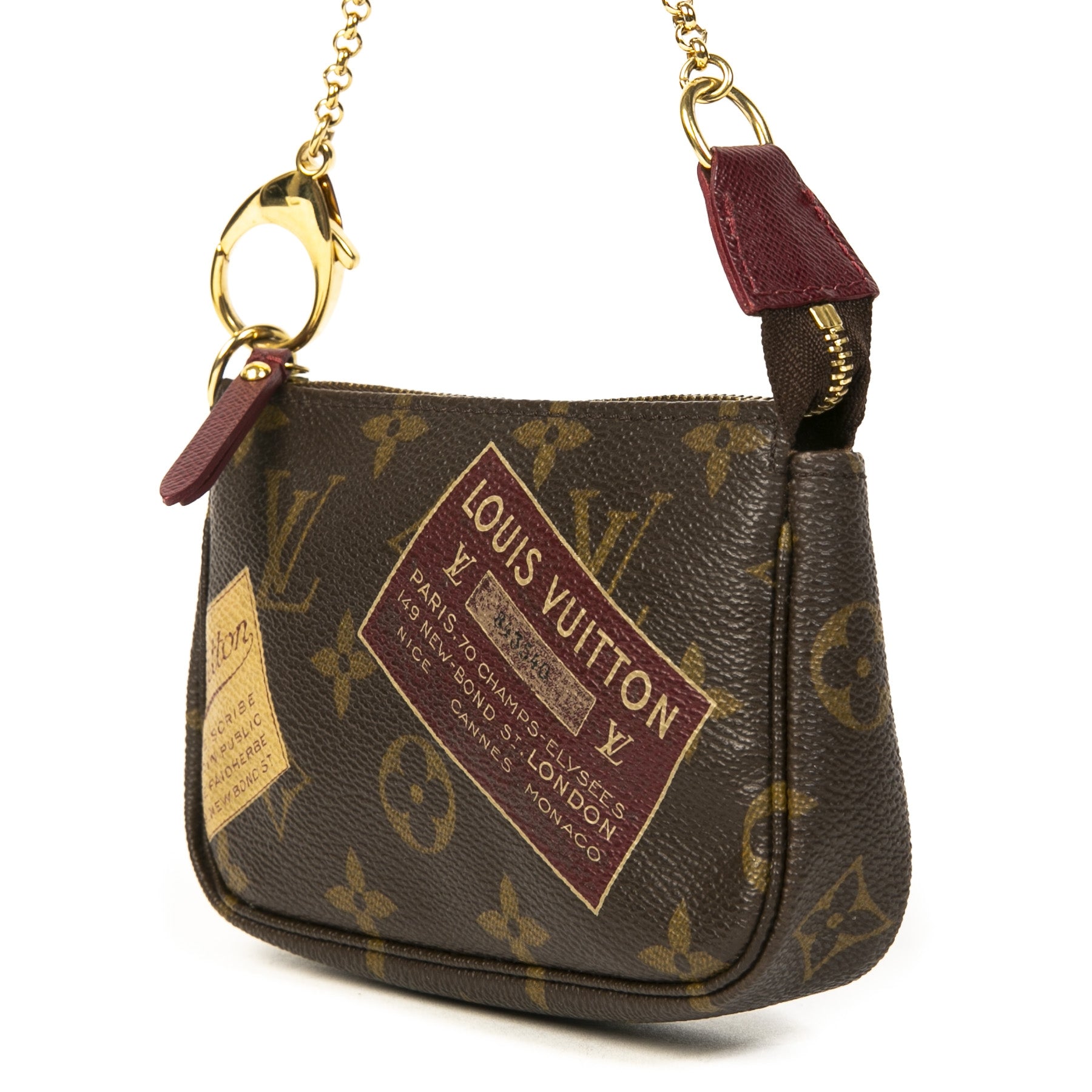 Louis Vuitton Monogram Traveling Stamp Mini Pochette te koop bij Labellov tweedehands