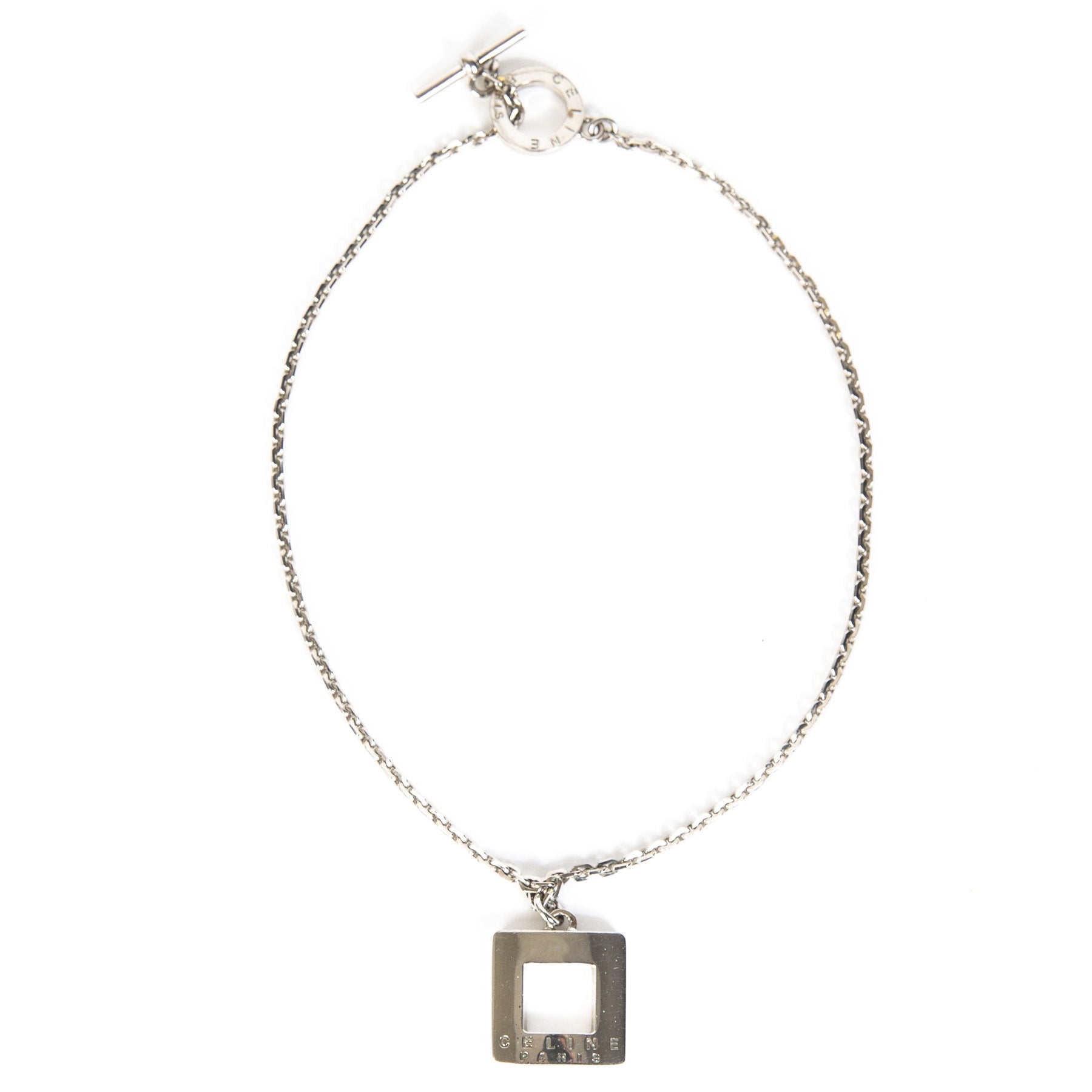 Celine Silver Chain Necklace. Koop online tweedehands Celine ketting. Trendwatching jewelry.