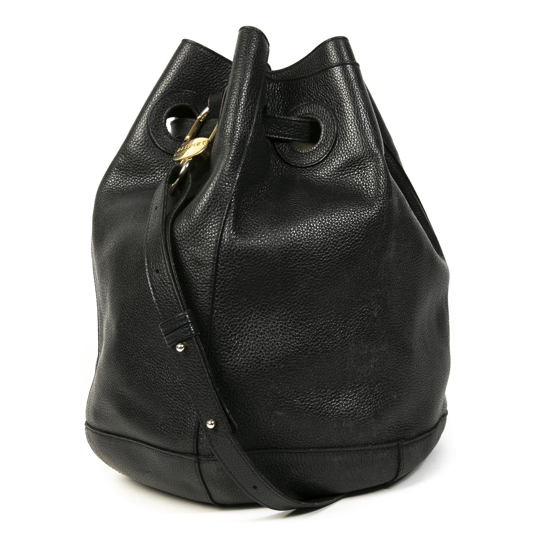 Delvaux Blue Bucket Bag