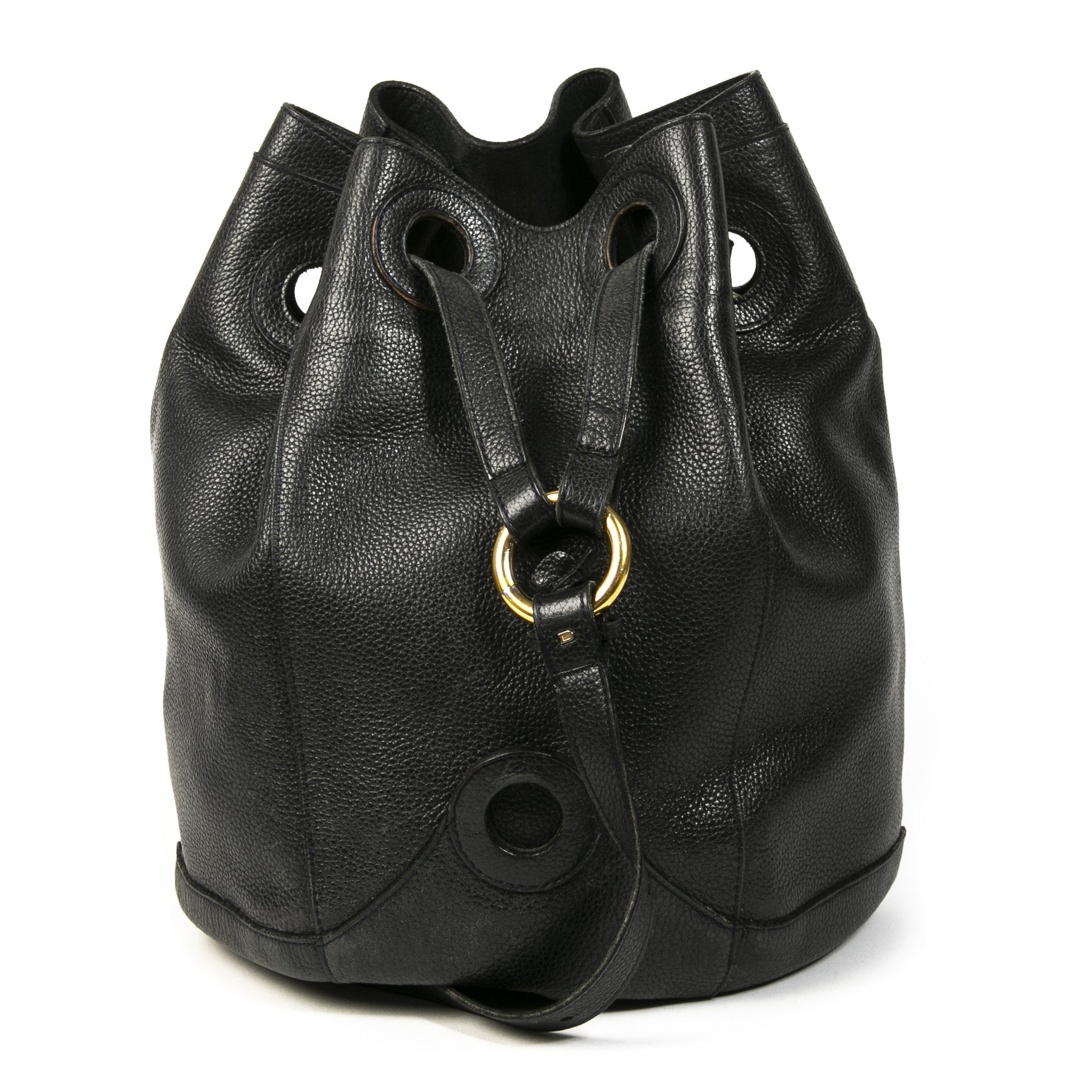 Delvaux Blue Bucket Bag