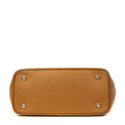 Authentieke Tweedehands Prada Cognac Leather Top Handle Tote Bag juiste prijs veilig online shoppen luxe merken webshop winkelen Antwerpen België mode fashion