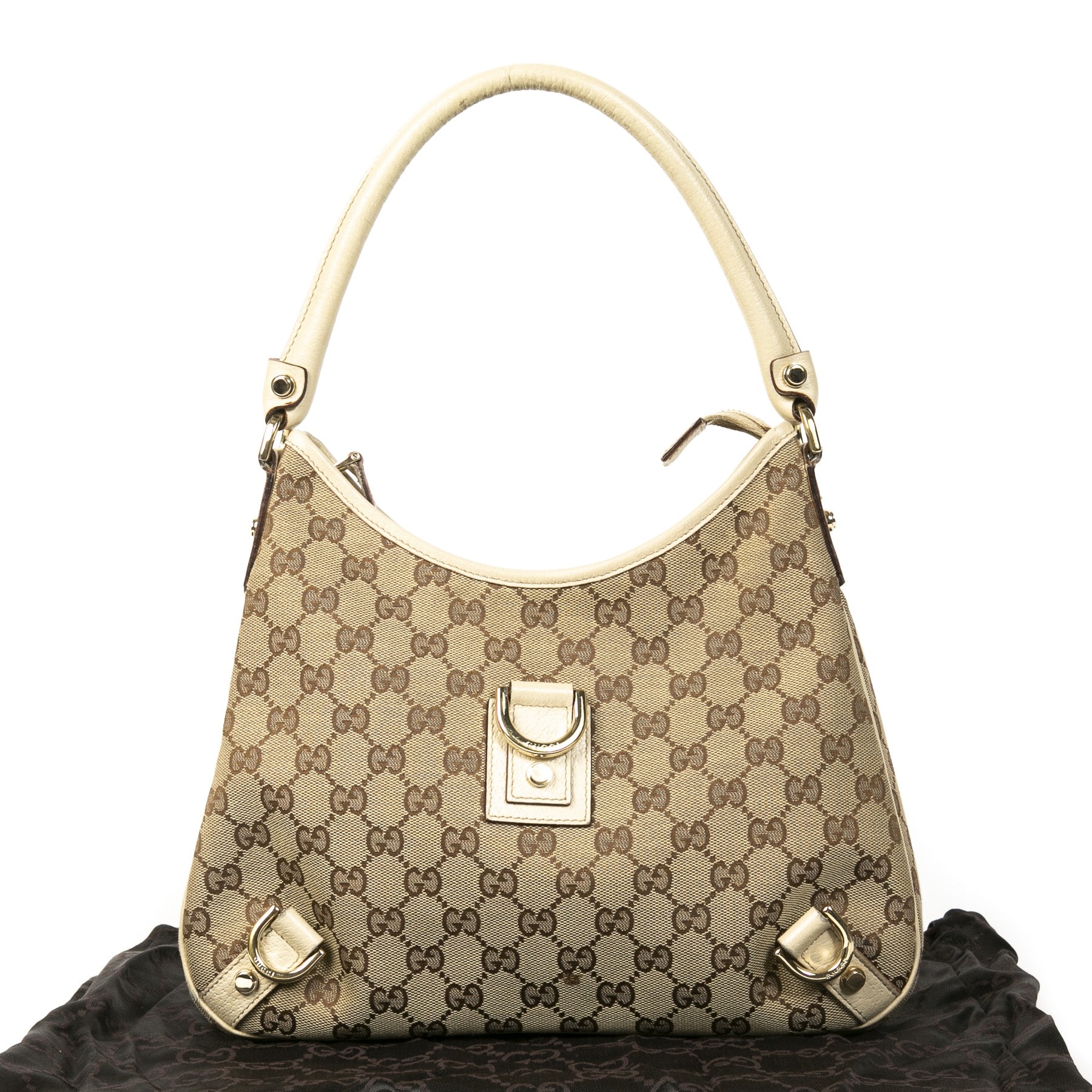 Gucci Monogram Canvas Shoulder Bag
