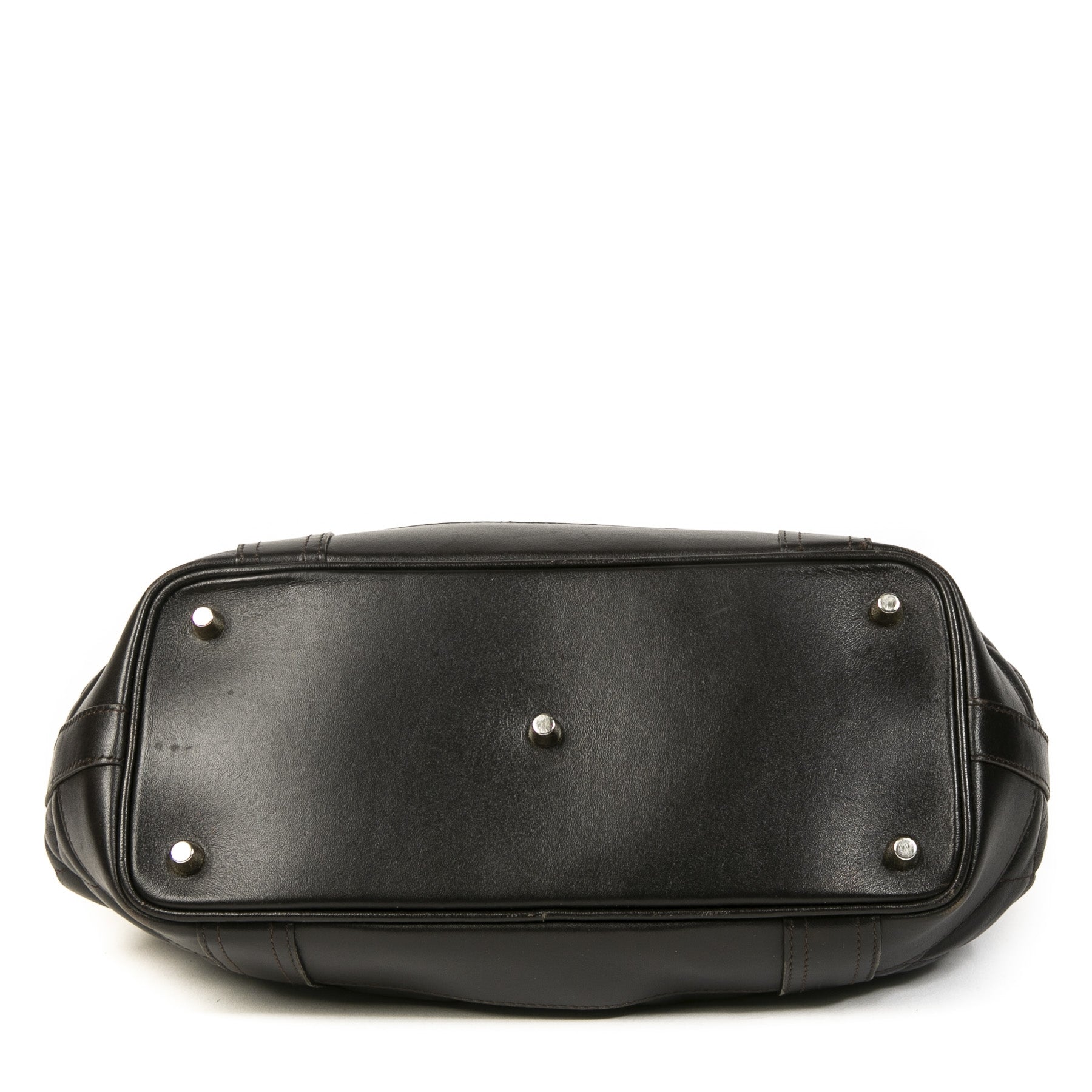 Burberry Prorsum Beaton Dark Brown Leather Shoulder Bag