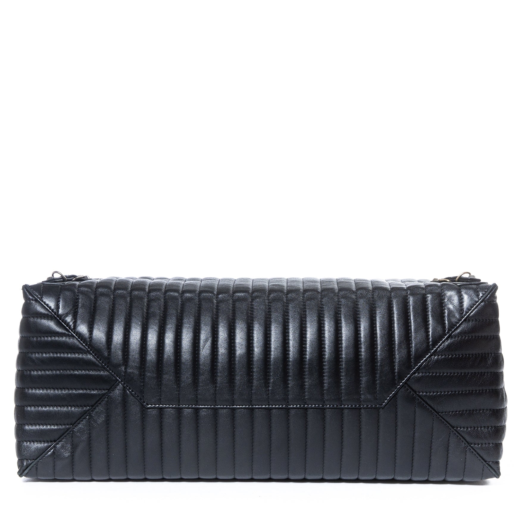 Sac cabas Balenciaga Papier A4 matelassé vertical noir