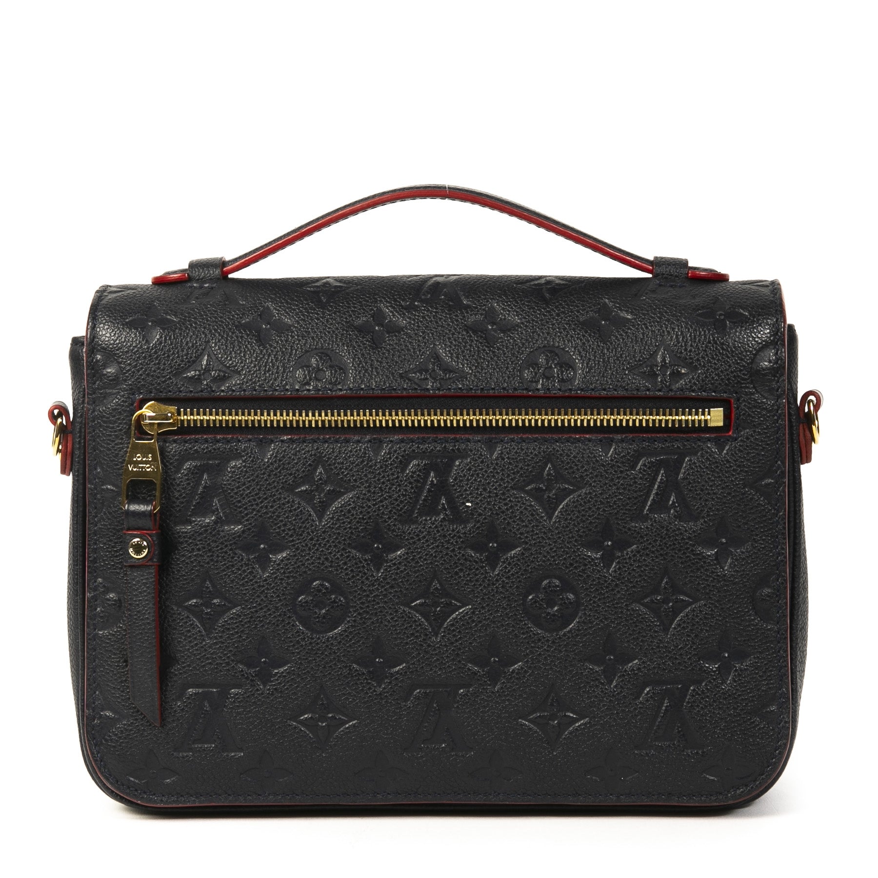 Authentieke Tweedehands Louis Vuitton Marine Blue Metis Monogram Leather Shoulder Bag juiste prijs veilig online shoppen luxe merken webshop winkelen Antwerpen België mode fashion