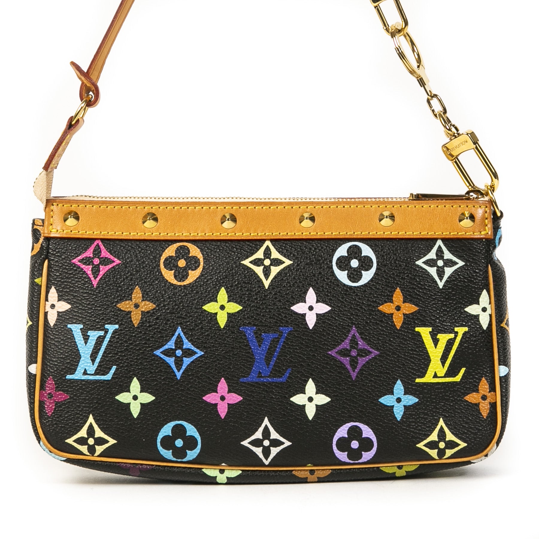 Authentic second-hand vintage Louis Vuitton Monogram Multicolore Pochette buy online webshop LabelLOV