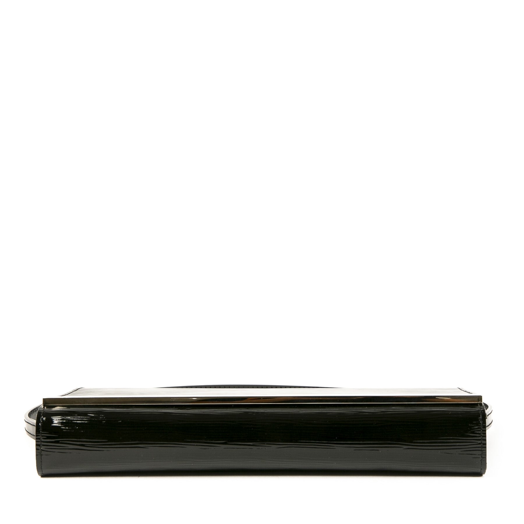 Authentieke Tweedehands Louis Vuitton Black Electric Sevigne Vernis Epi Clutch Pochette juiste prijs veilig online shoppen luxe merken webshop winkelen Antwerpen België mode fashion