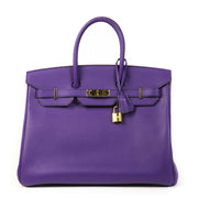 Hermès Birkin 35 Togo Crocus GHW