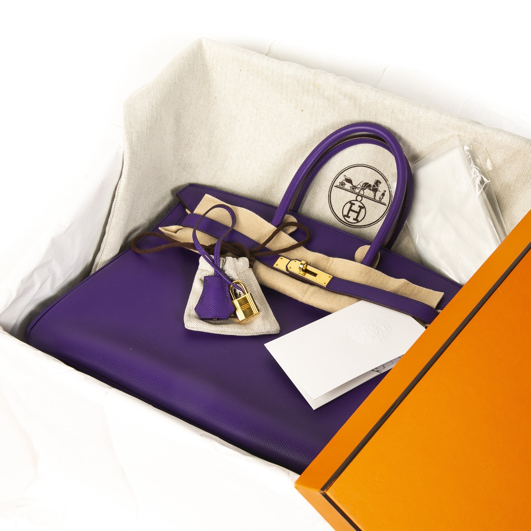 Hermès Birkin 35 Epsom Crocus GHW