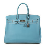 Hermès Birkin 35 Bleu Jean PHW for the best price at Labellov secondhand luxury