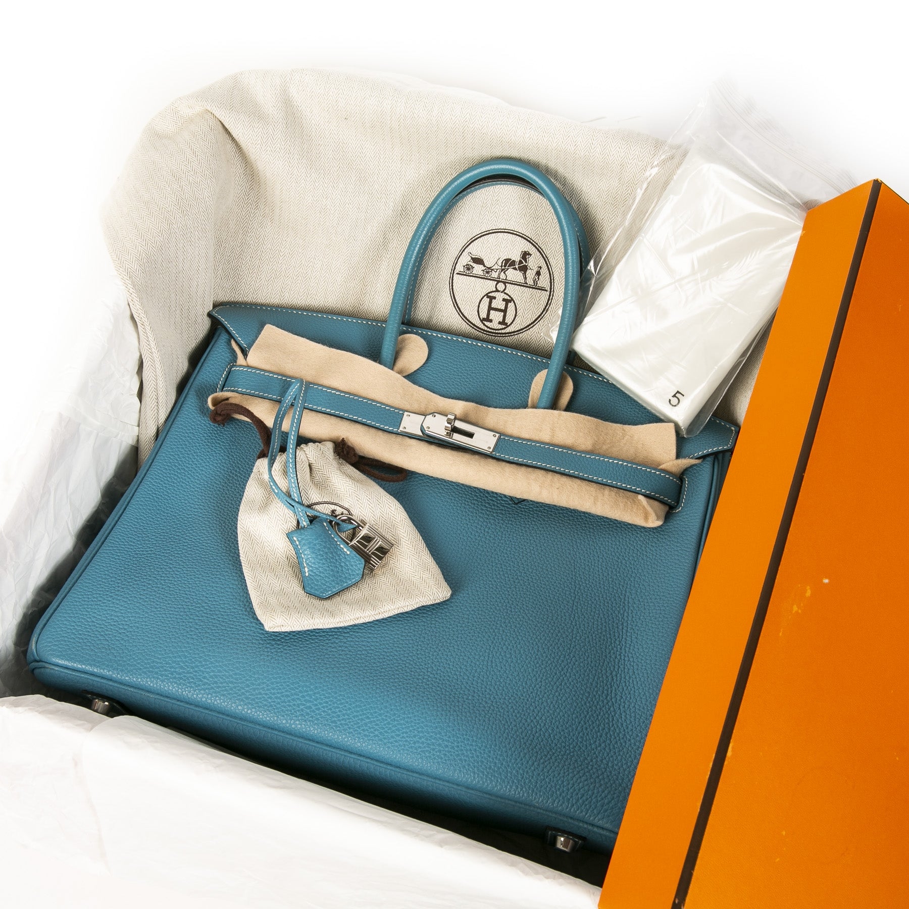Hermès Birkin 35 Bleu Jean PHW