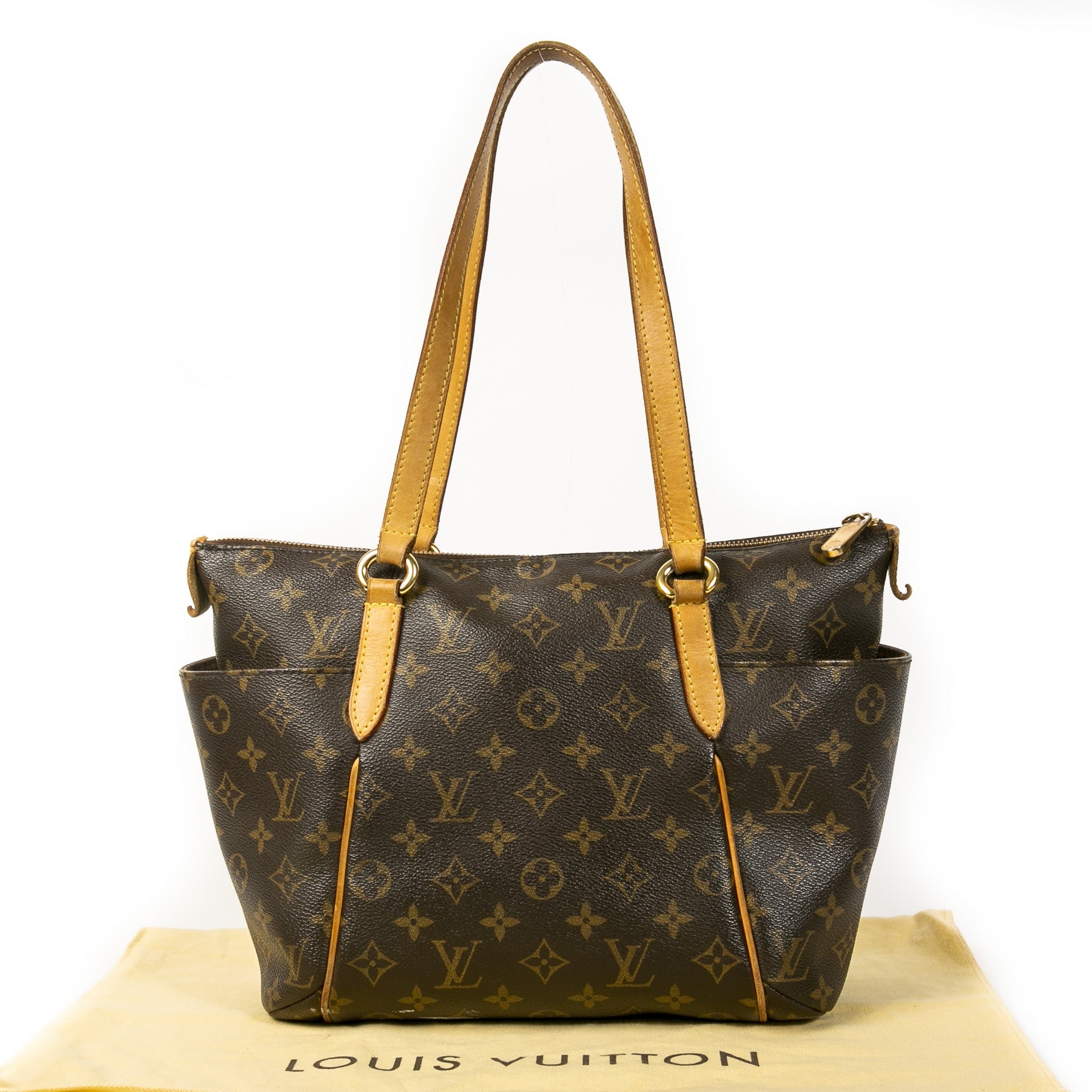 Authentieke Tweedehands Louis Vuitton Monogram PM Shoulder Tote juiste prijs veilig online shoppen luxe merken webshop winkelen Antwerpen België mode fashion