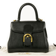 Authentic second-hand vintage Delvaux Black Brillant PM Bag at online webshop LabelLOV