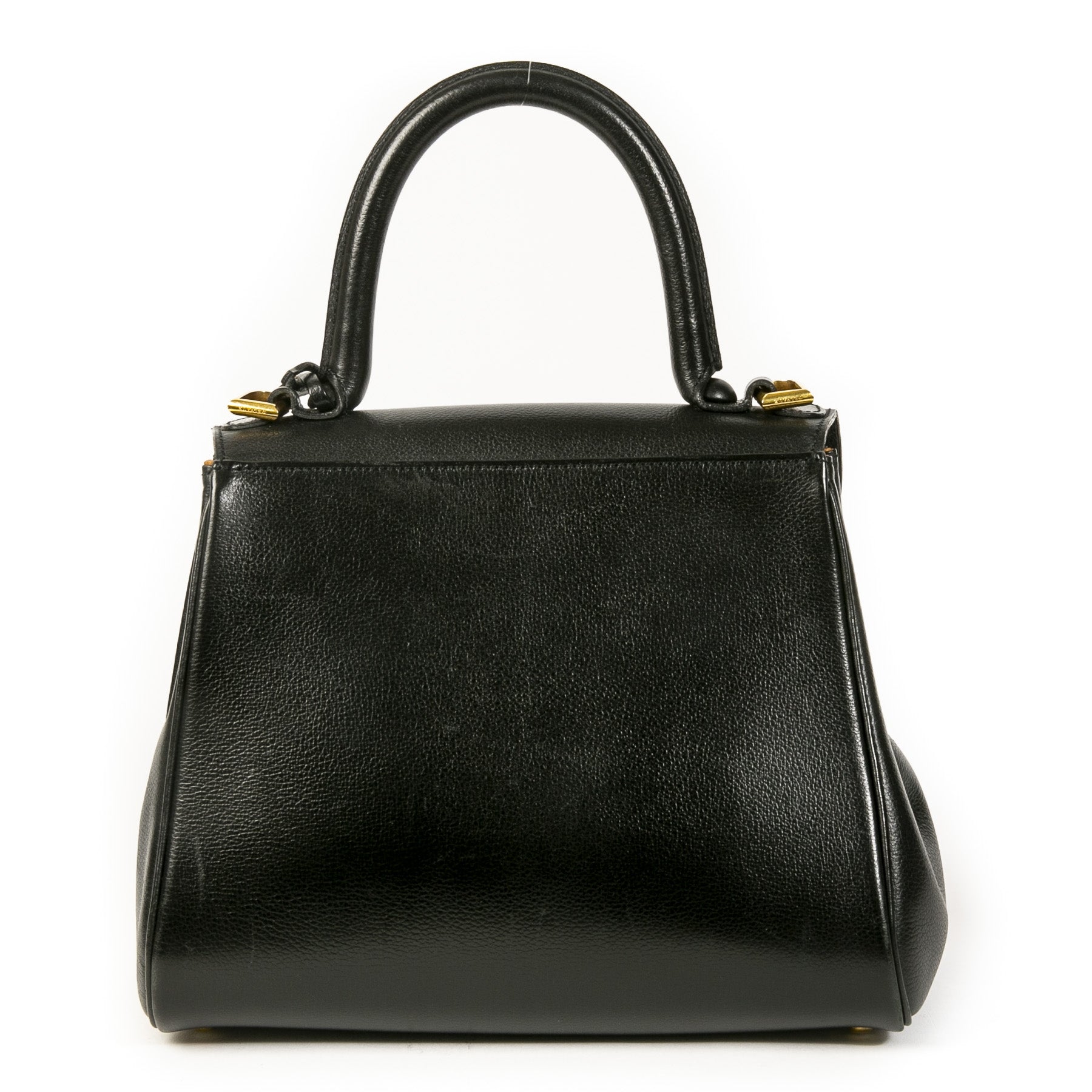 Authentieke tweedehands vintage Delvaux Black Brillant PM Bag koop online webshop LabelLOV