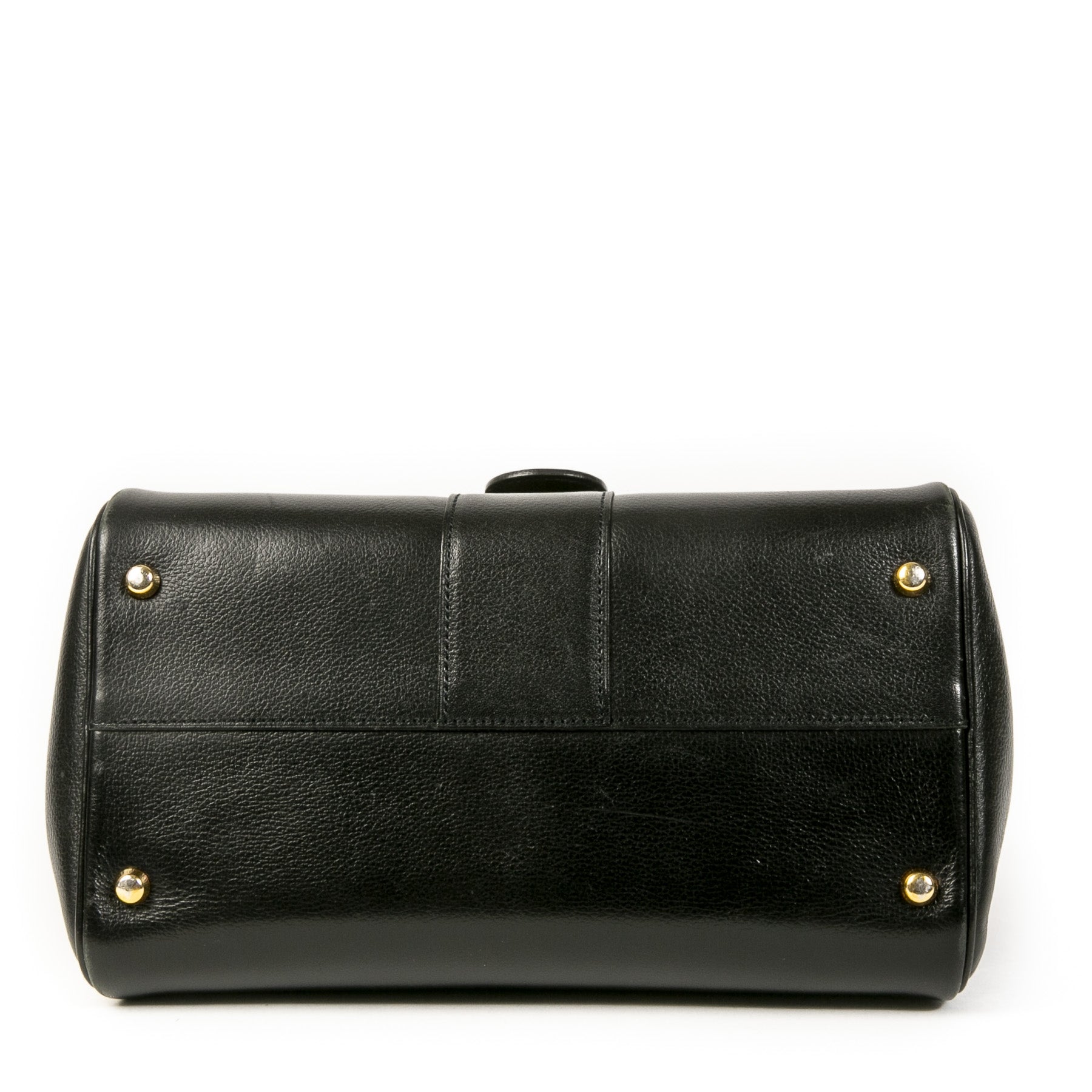 Authentic second-hand vintage Delvaux Black Brillant PM Bag at online webshop LabelLOV