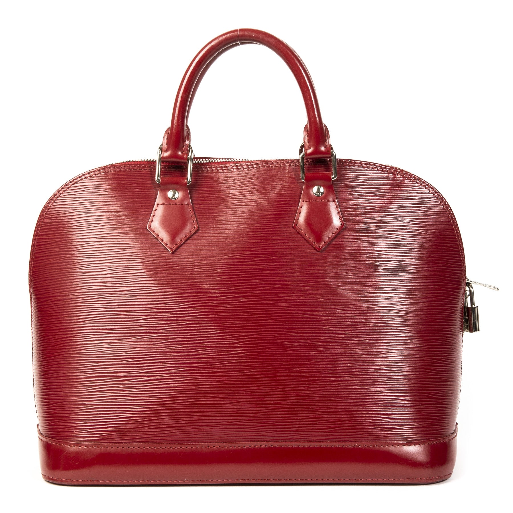 Louis Vuitton Epi Leather Alma Bag PM in red online at Labellov secondhand luxury