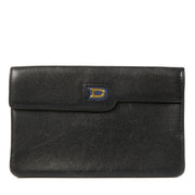 Authentic second-hand vintage Delvaux Blue D Wallet buy online webshop LabelLOV