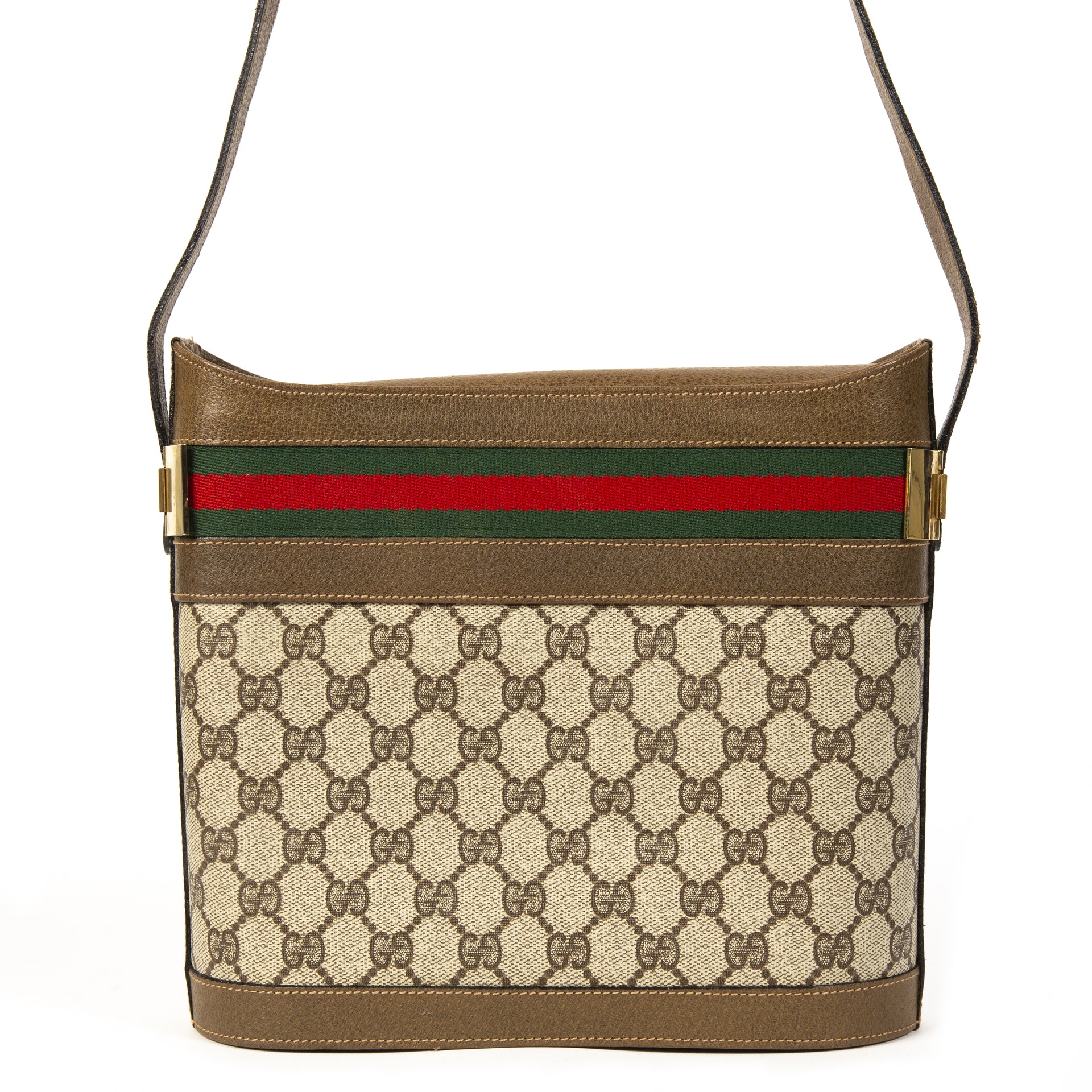 Gucci Vintage Web Monogram Shoulder Bag