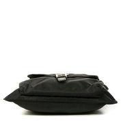 Authentic second-hand vintage Prada Black Nylon Messenger Bag buy online webshop LabelLOV