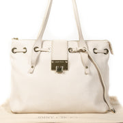Jimmy Choo White Leather Shoulder Tote kopen en verkopen