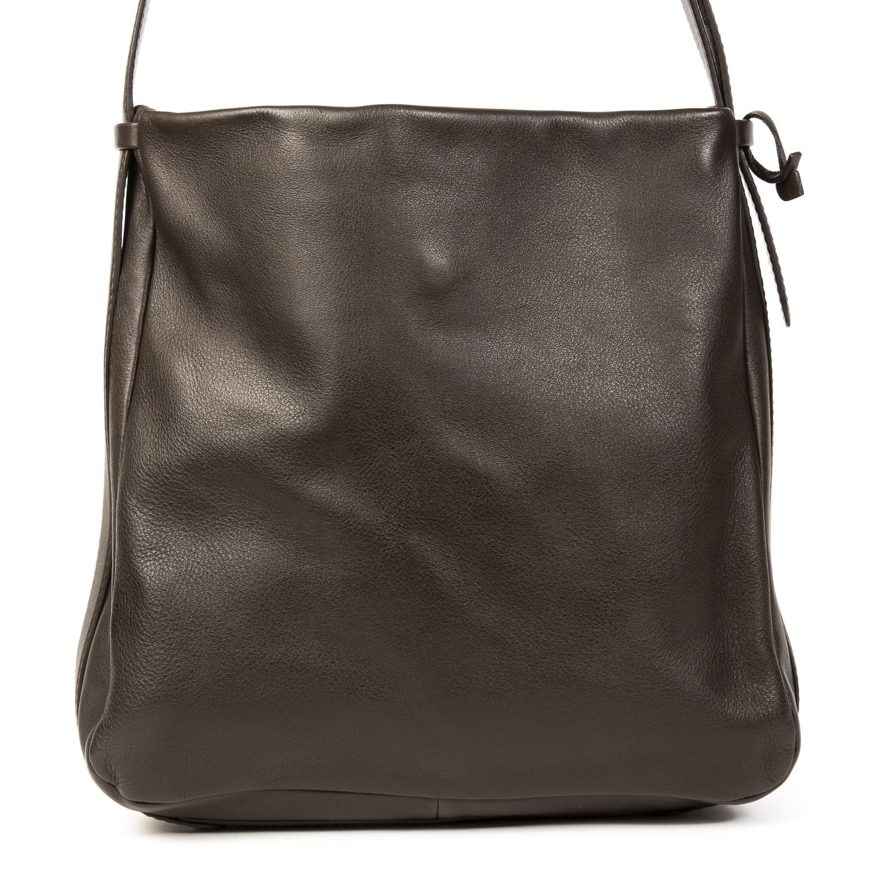 Delvaux Brown Satchel Crossbody Bag for sale at Labellov in Antwerp