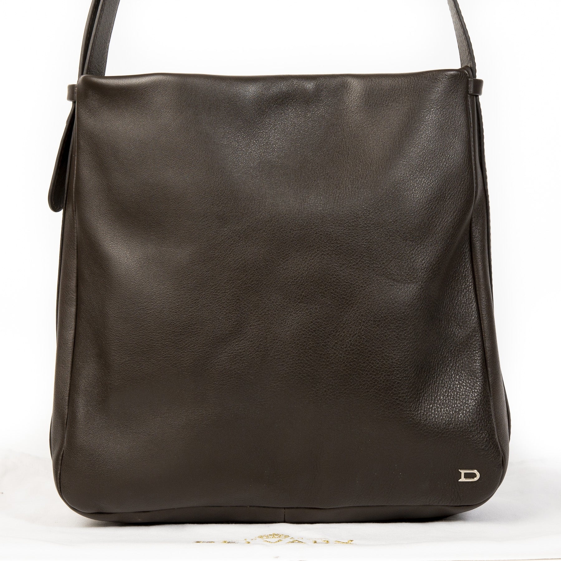 Delvaux Brown Satchel Crossbody Bag te koop tweedehands bij Labellov in Antwerpen