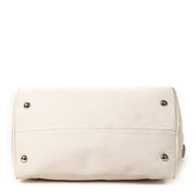 Jimmy Choo White Leather Shoulder Tote