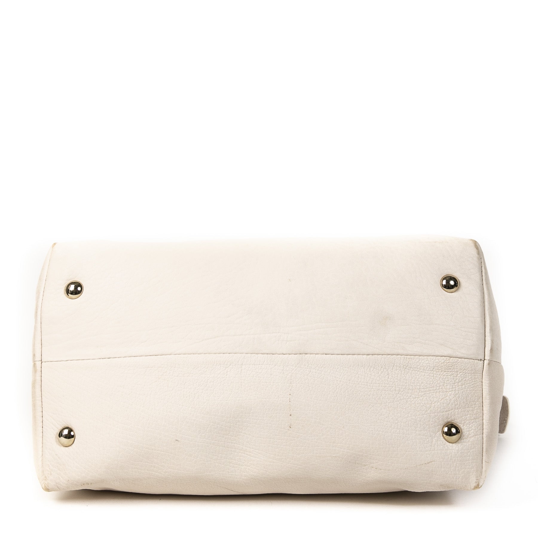 Jimmy Choo White Leather Shoulder Tote