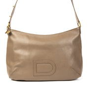 Buy and sell your authentic Delvaux Taupe Louise Besace Leather Bag for the best price