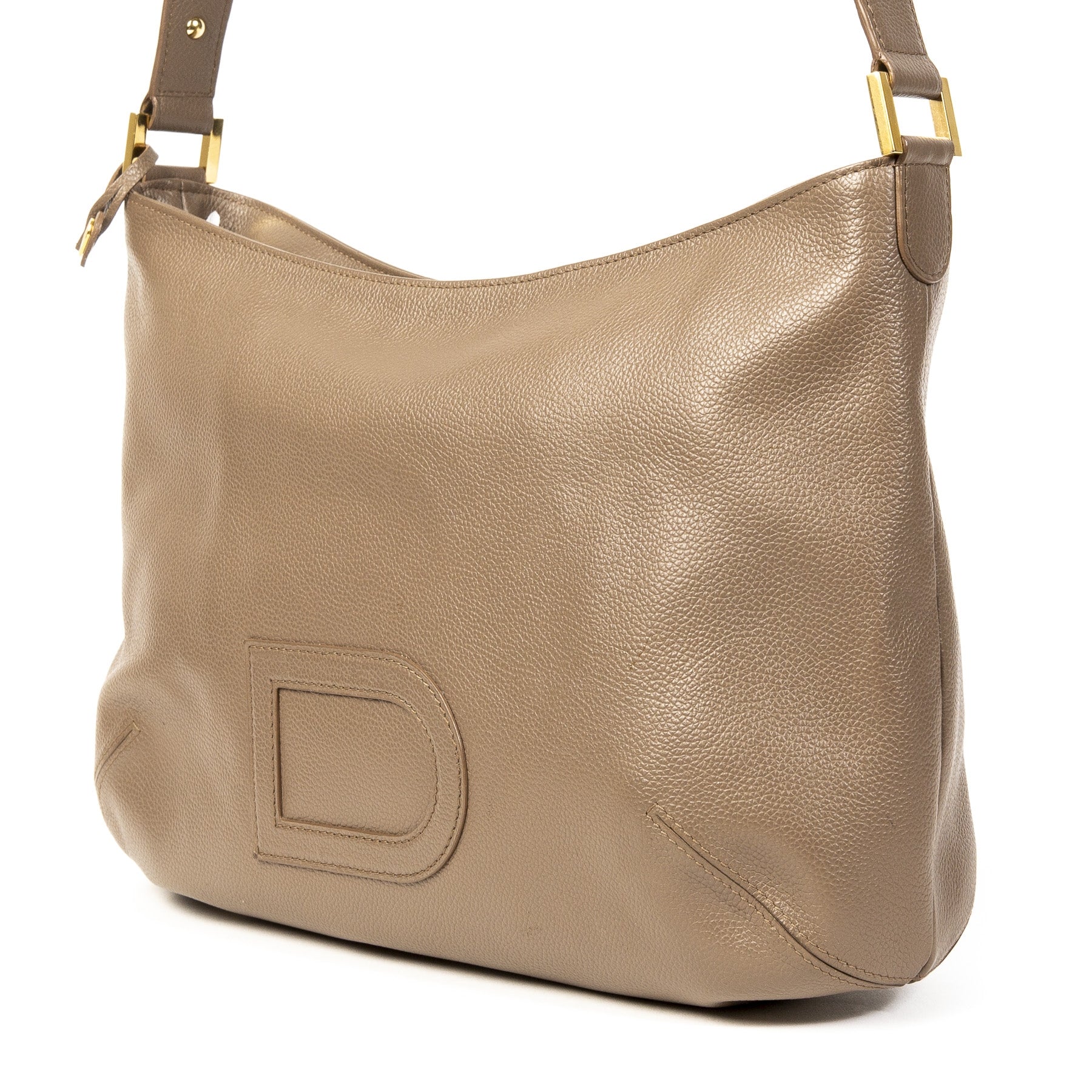 Delvaux Taupe Louise Besace Leather Bag kopen en verkopen aan de beste prijs online