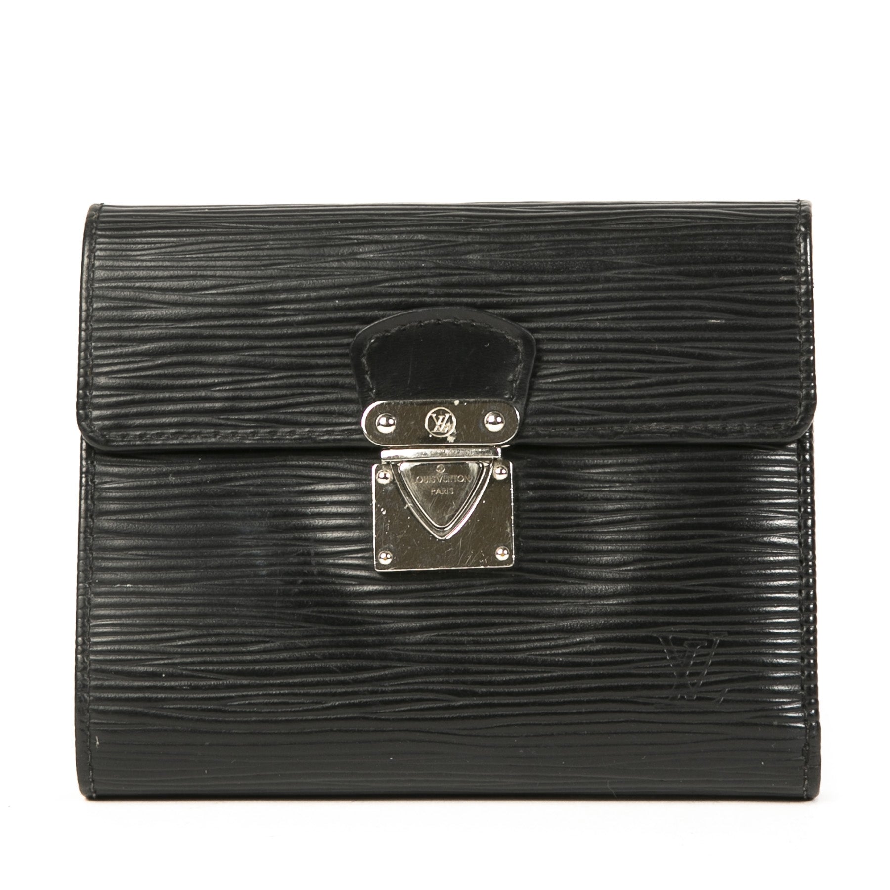 Louis Vuitton Black Epi Leather Koala Wallet