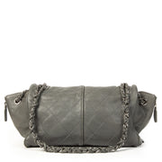 Chanel Grey Ultra Stitched Zipper Shoulder Bag 2020 best price online