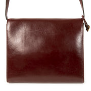 Authentic second-hand vintage Delvaux Vintage Burgundy Crossbody Bag buy online webshop LabelLOV