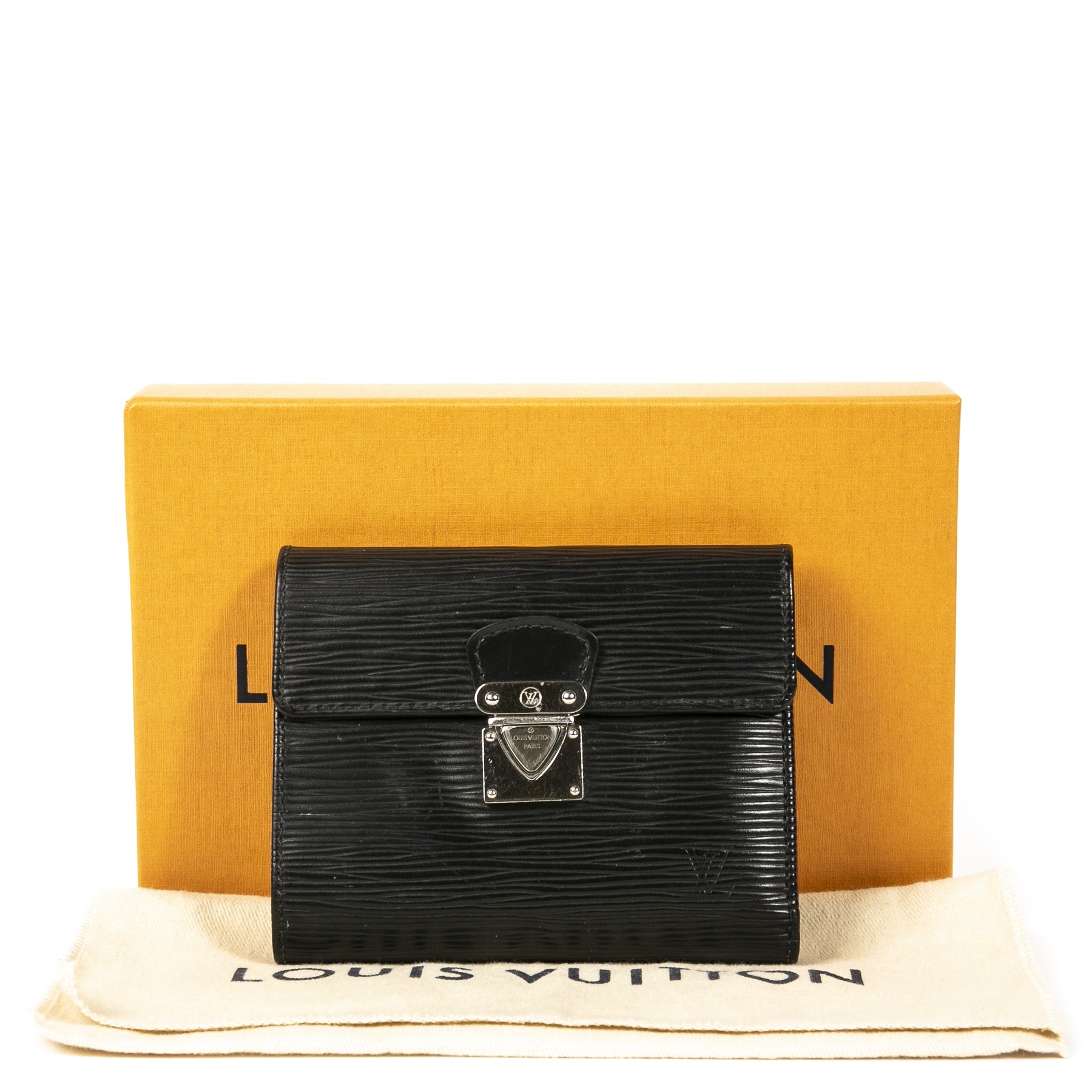Louis Vuitton Black Epi Leather Koala Wallet