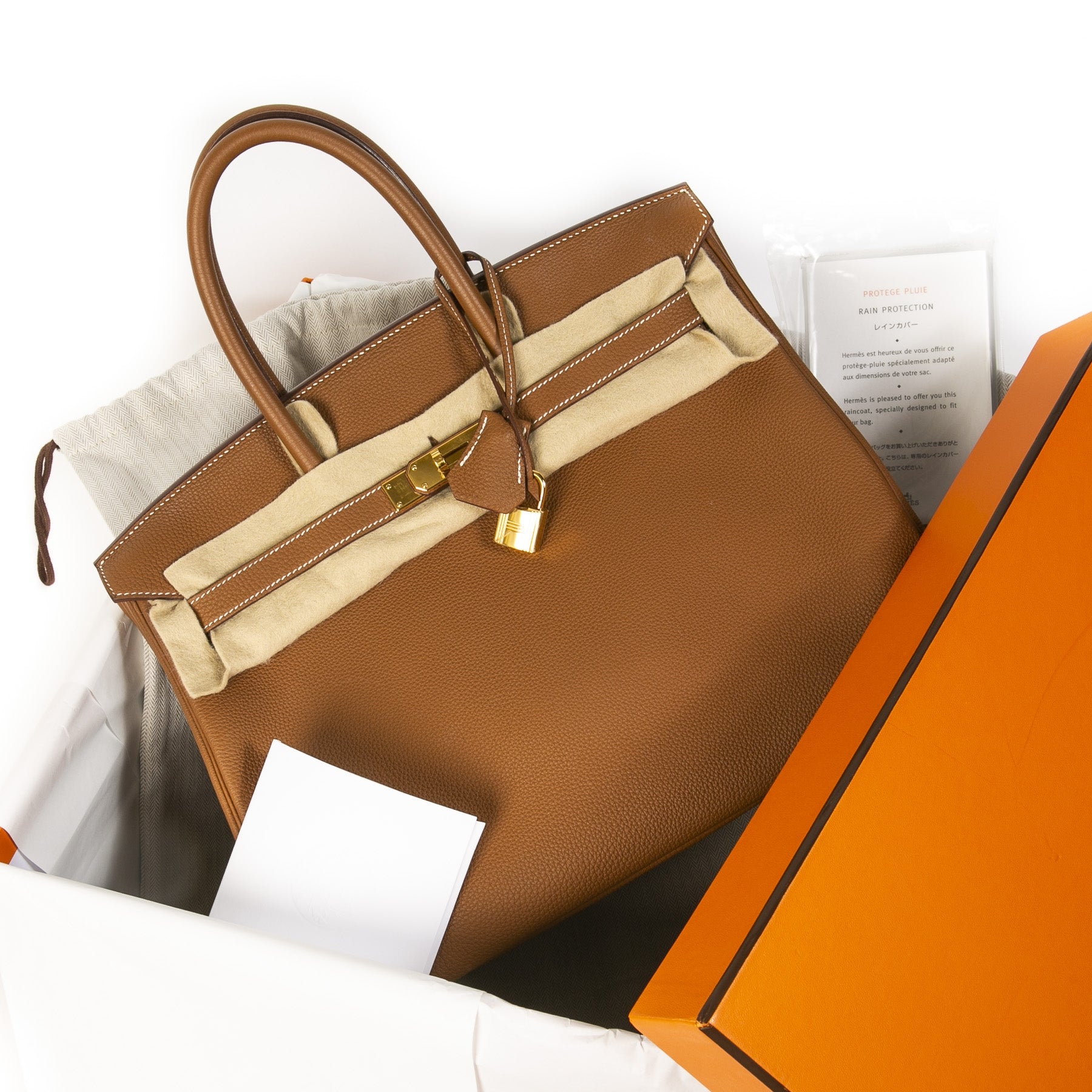 VIP Hermès Birkin 35 Verso Gold / Geranium Togo GHW