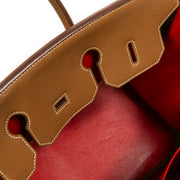 VIP Hermès Birkin 35 Verso Gold / Geranium Togo GHW