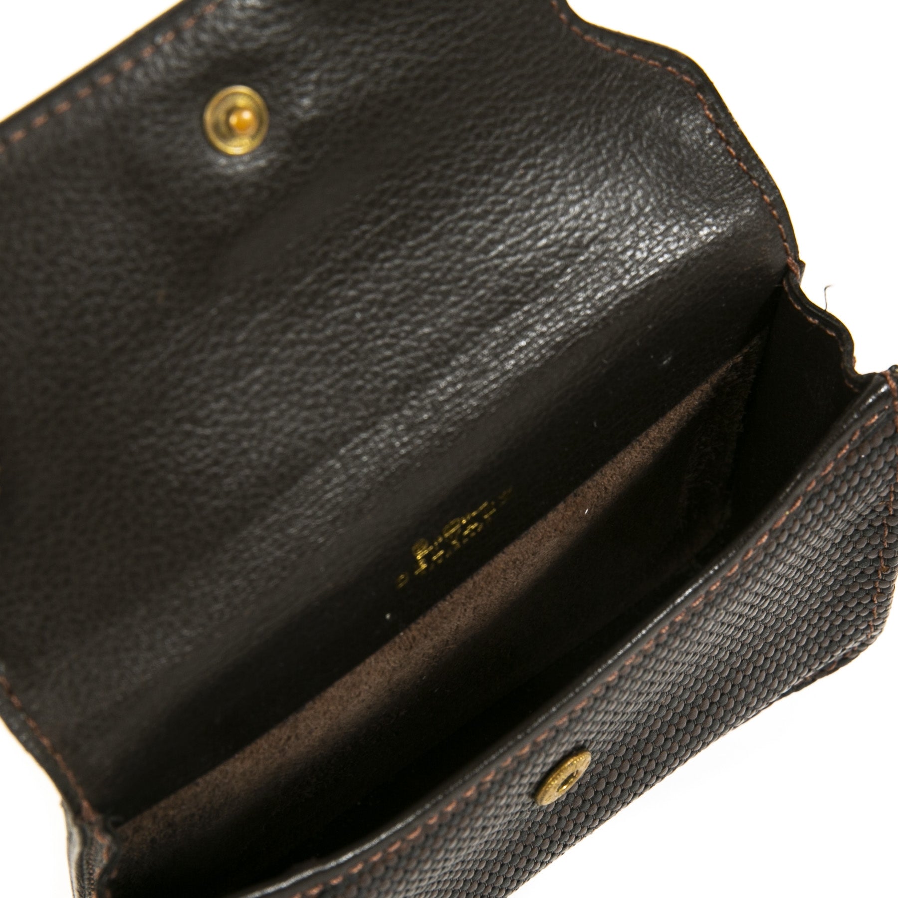 We buy and sell your authentic 100% designer labellov Delvaux Brown Toile De Cuir Wallet