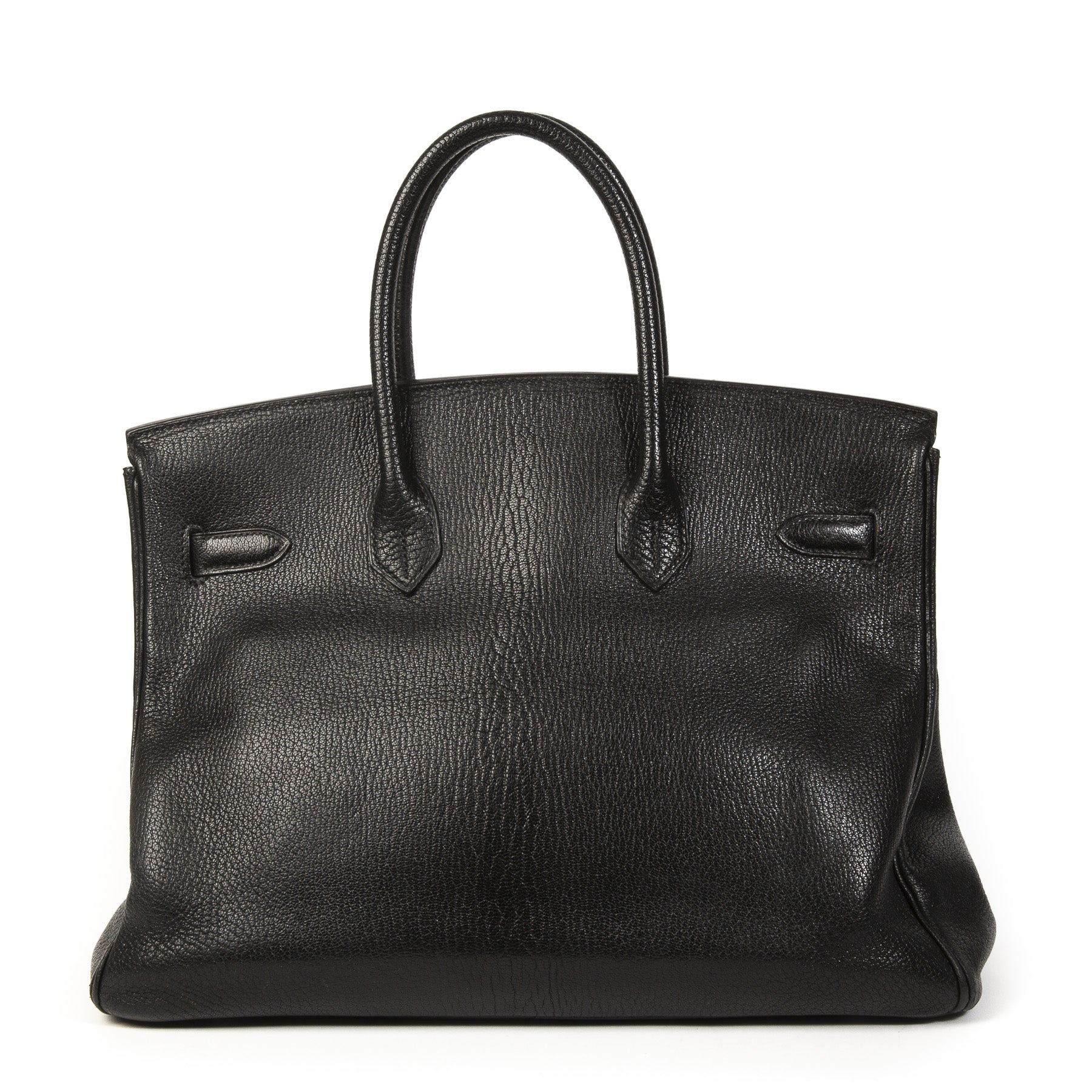 Are you looking for an authentic Hermès Birkin 35 Black Chèvre Mysore PHW without the waiting list? Buy now at Labellov