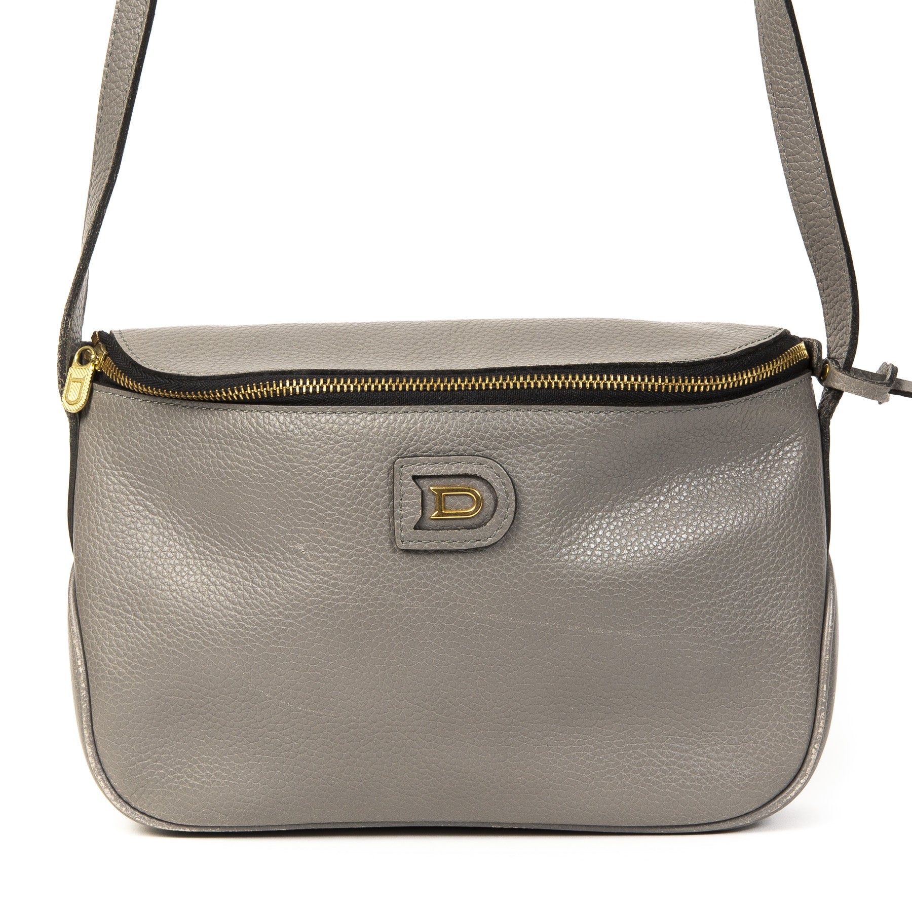 Delvaux Macao Grey Leather Crossbody Bag for the best price at Labellov