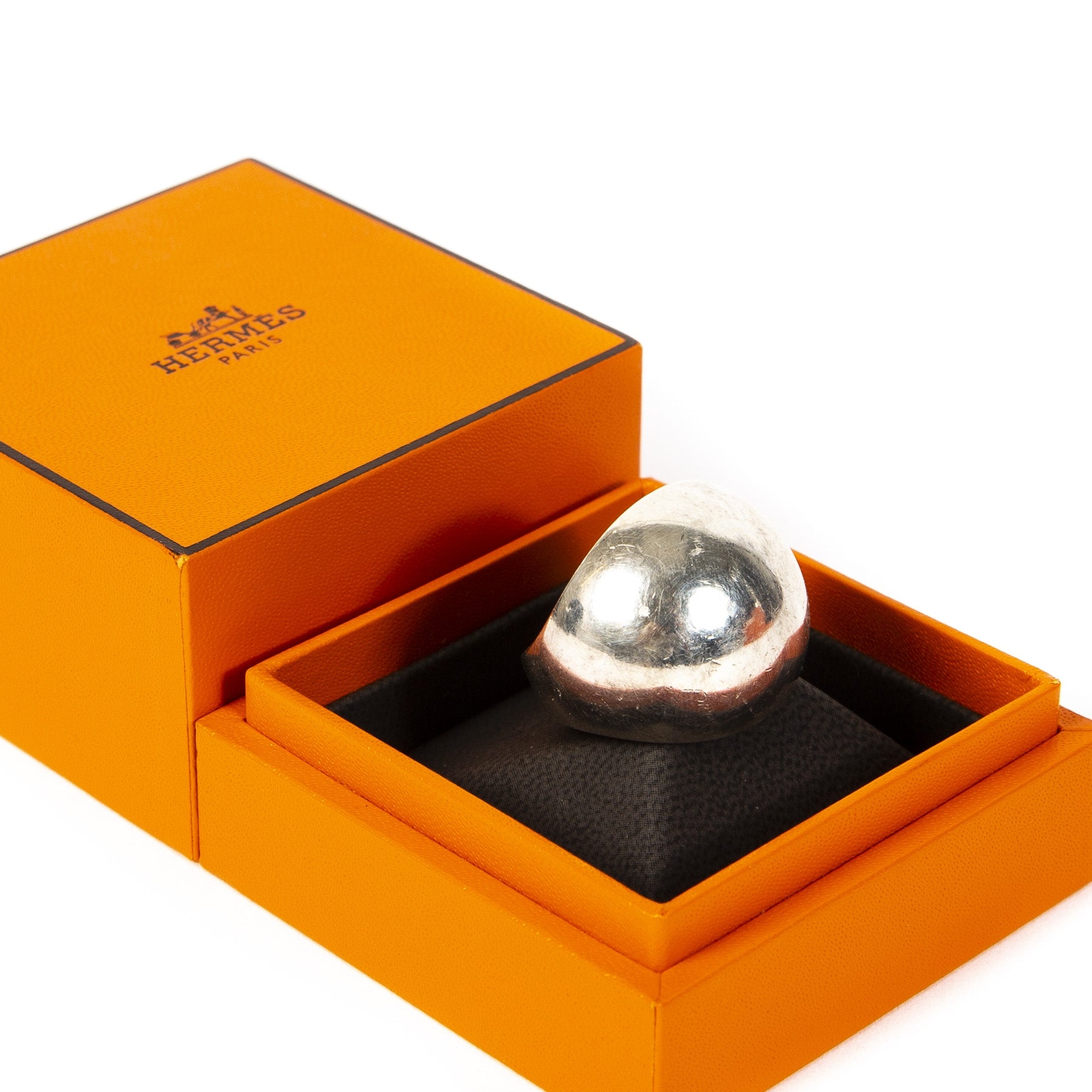 Hermès Sterling Bombe Ring - size 53