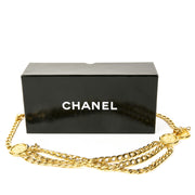 Authentieke tweedehands vintage Chanel Gold Triple Chain Belt koop online webshop LabelLOV