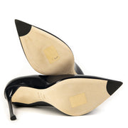 Authentieke Tweedehands Christian Dior Dark Blue Patent Leather Pumps juiste prijs veilig online shoppen luxe merken webshop winkelen Antwerpen België mode fashion