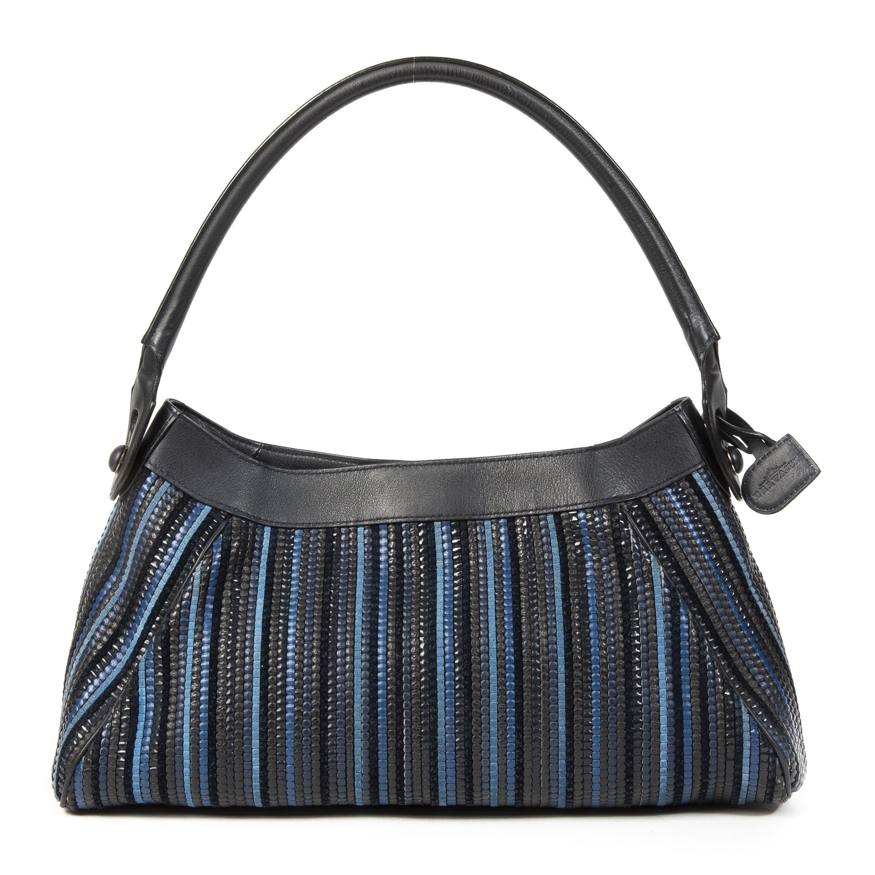 Delvaux Blue Tresse Shoulder Bag
