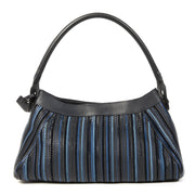 Delvaux Blue Tresse Shoulder Bag